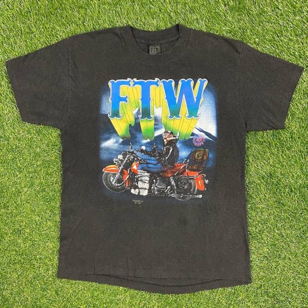 ISO FTW MOTORCYCLE VINTAGE VTG 1990 1990s 90s SHIRT HARLEY DAVIDSON